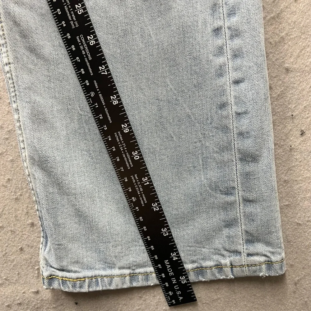 Levis 527 Slim Bootcut Jeans Mens 34x34 Light Wash Blue Denim 1894